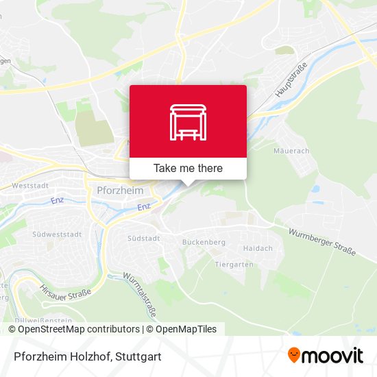 Pforzheim Holzhof map