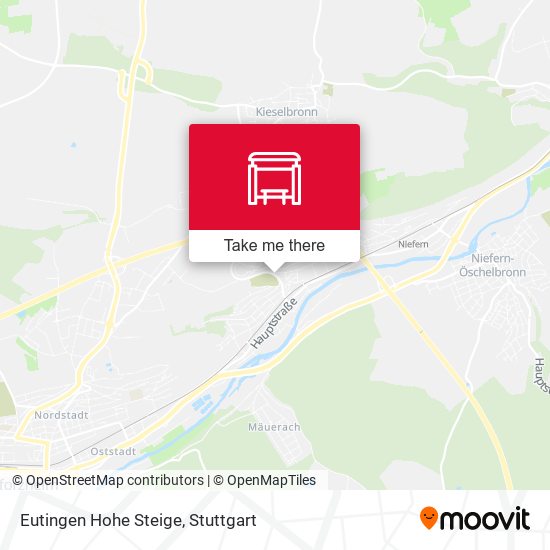 Eutingen Hohe Steige map