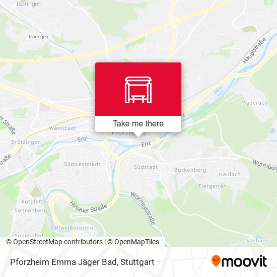 Карта Pforzheim Emma Jäger Bad