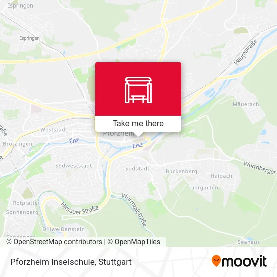 Карта Pforzheim Inselschule