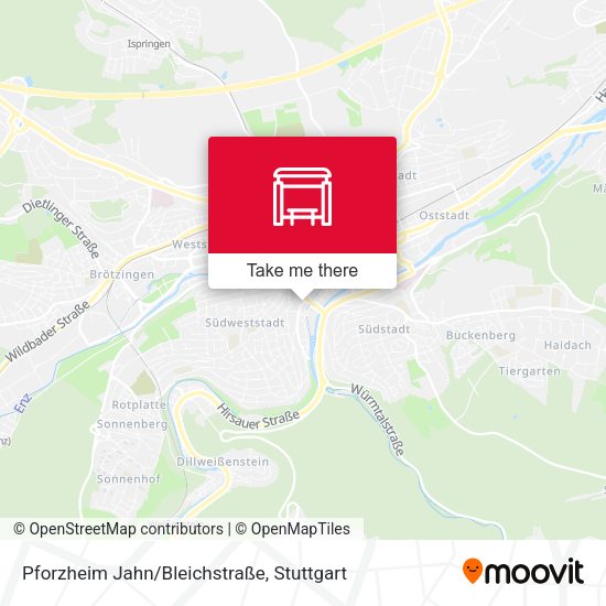 Pforzheim Jahn/Bleichstraße map