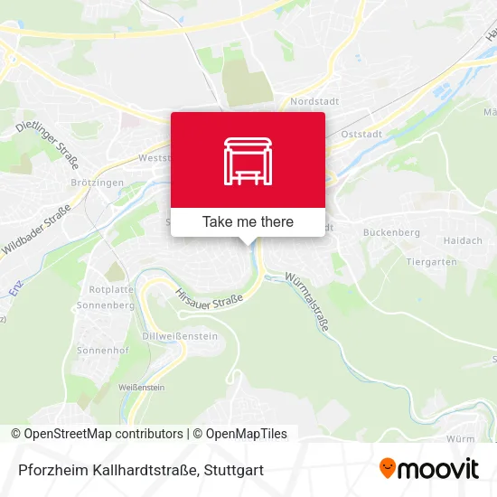 Карта Pforzheim Kallhardtstraße