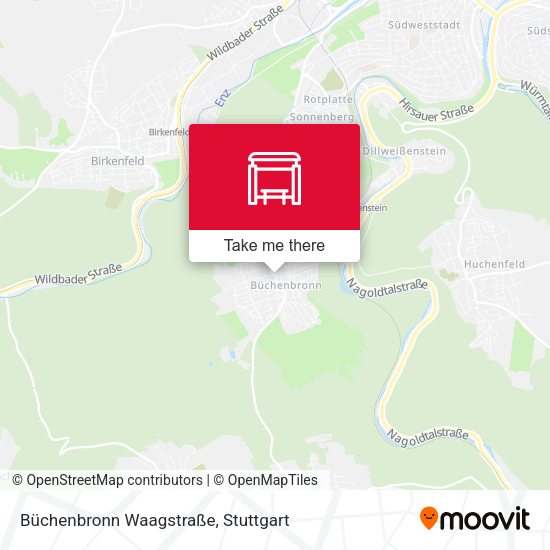 Карта Büchenbronn Waagstraße