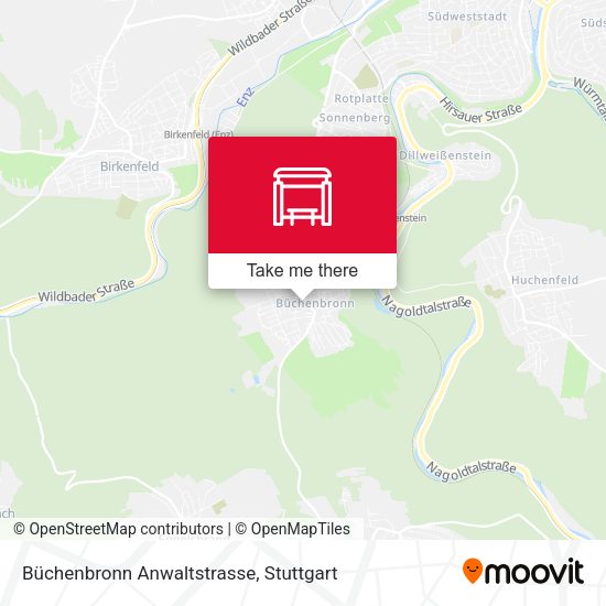 Büchenbronn Anwaltstrasse map
