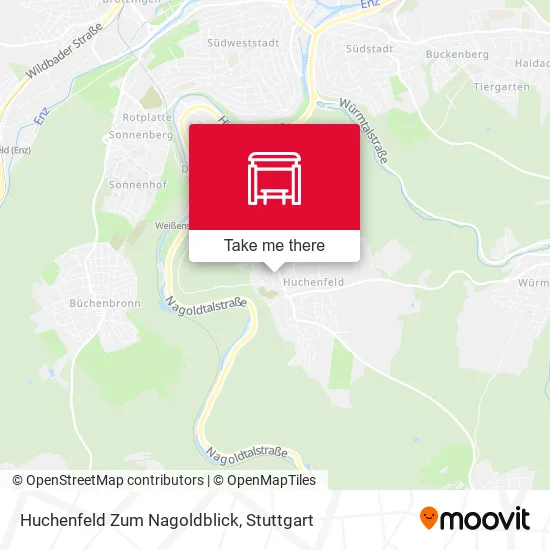Карта Huchenfeld Zum Nagoldblick