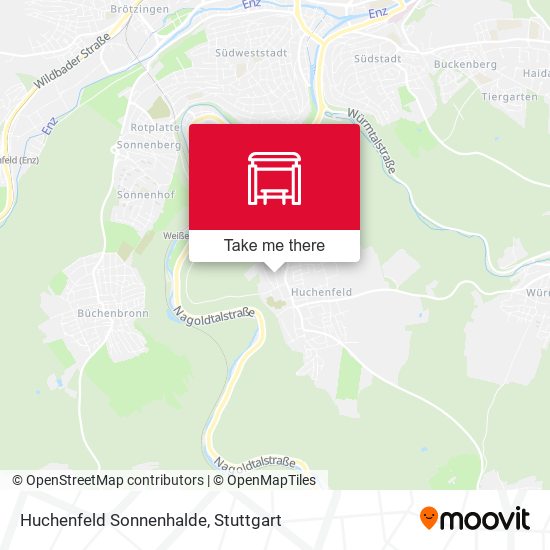 Huchenfeld Sonnenhalde map