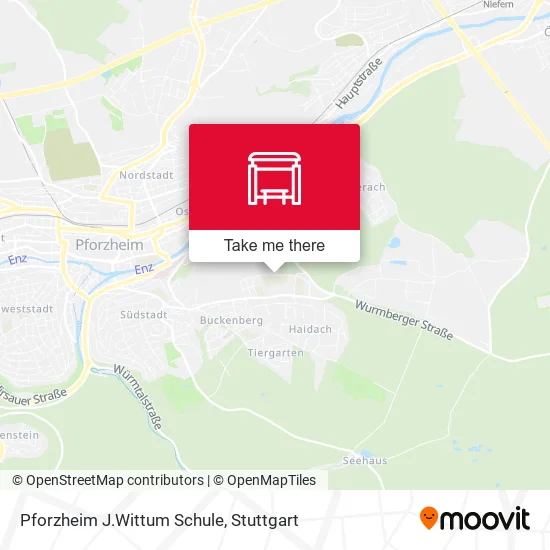 Карта Pforzheim J.Wittum Schule