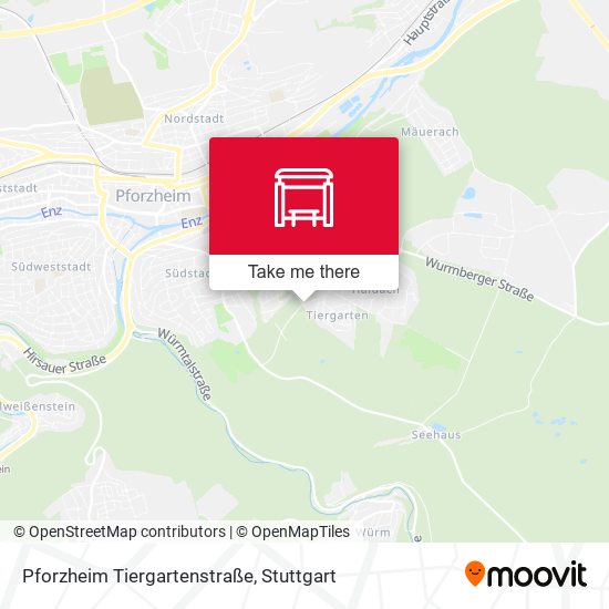 Pforzheim Tiergartenstraße map