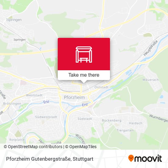 Pforzheim  Gutenbergstraße map