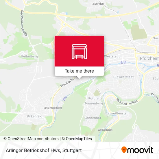 Карта Arlinger Betriebshof Hws