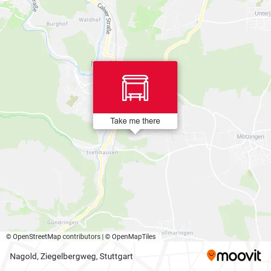 Карта Nagold, Ziegelbergweg