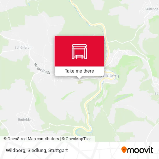 Карта Wildberg, Siedlung