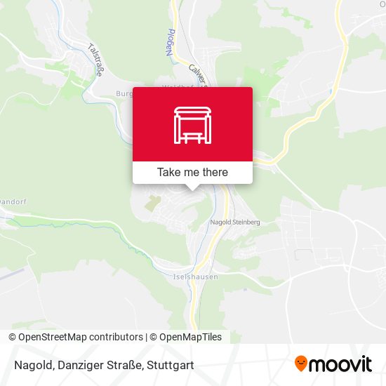 Nagold, Danziger Straße map