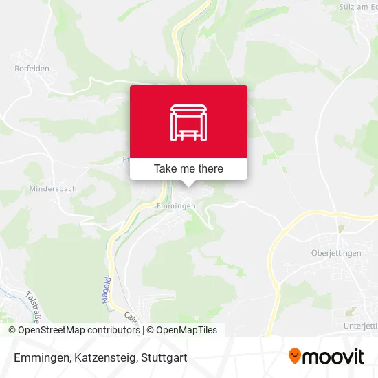 Карта Emmingen, Katzensteig