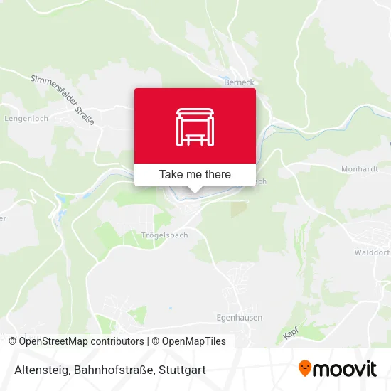 Карта Altensteig, Bahnhofstraße