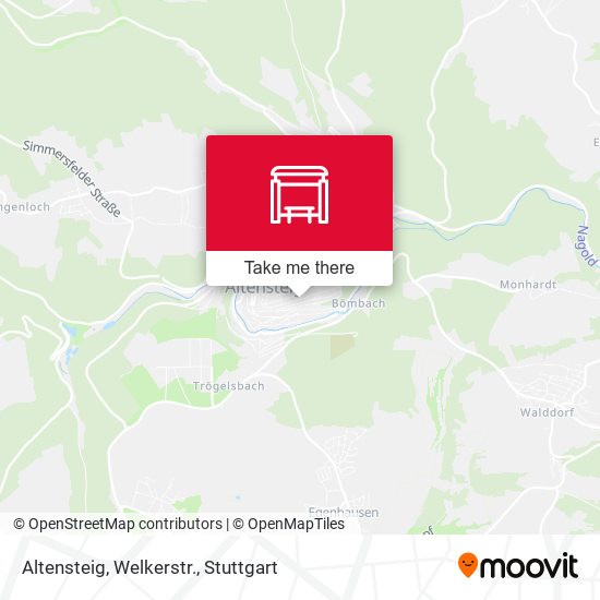 Altensteig, Welkerstr. map