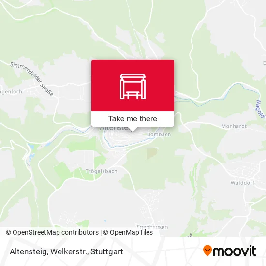 Altensteig, Welkerstr. map