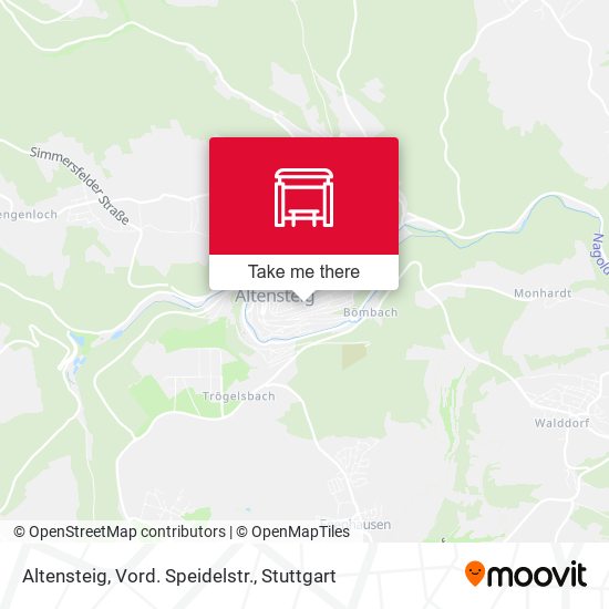 Altensteig, Vord. Speidelstr. map