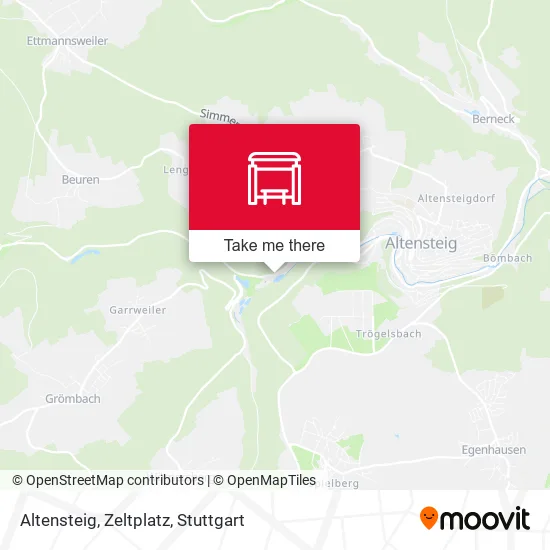 Карта Altensteig, Zeltplatz