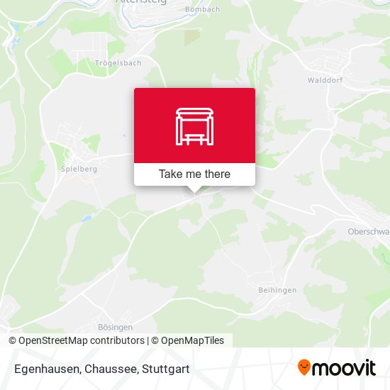 Egenhausen, Chaussee map