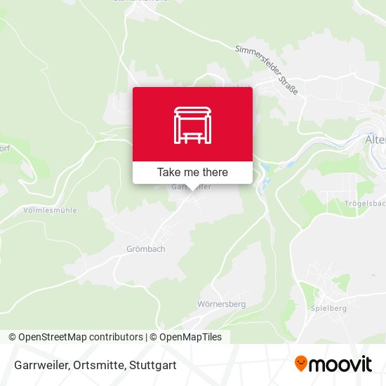 Карта Garrweiler, Ortsmitte
