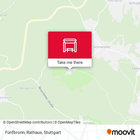 Fünfbronn, Rathaus map