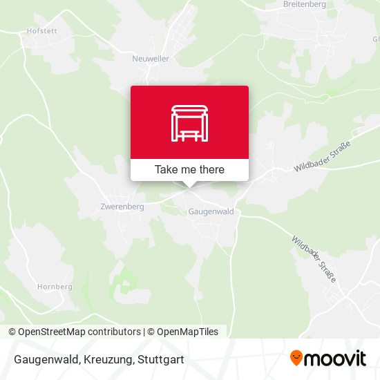 Gaugenwald, Kreuzung map