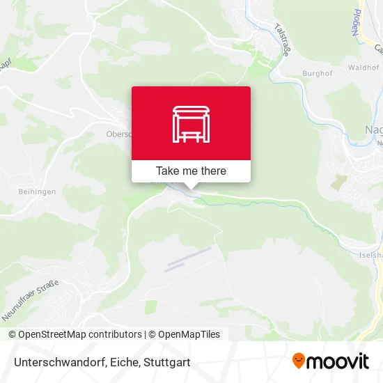 Карта Unterschwandorf, Eiche