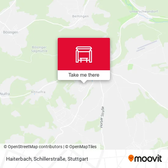 Карта Haiterbach, Schillerstraße