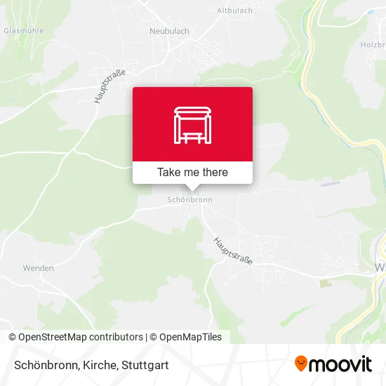 Карта Schönbronn, Kirche