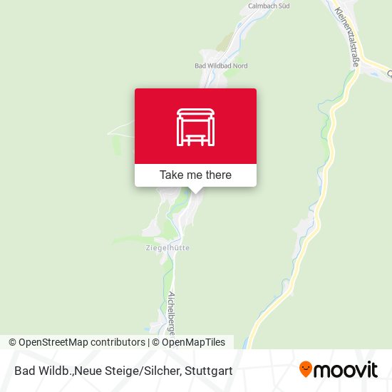 Карта Bad Wildb.,Neue Steige/Silcher