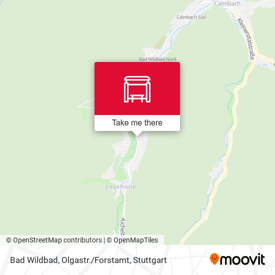Карта Bad Wildbad, Olgastr./Forstamt