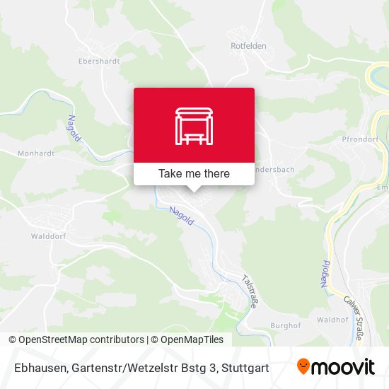 Ebhausen, Gartenstr / Wetzelstr Bstg 3 map