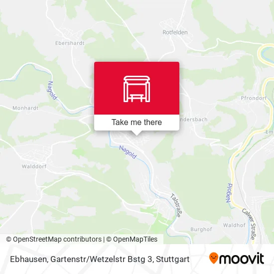 Карта Ebhausen, Gartenstr / Wetzelstr Bstg 3