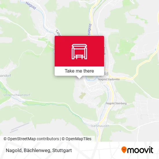 Карта Nagold, Bächlenweg