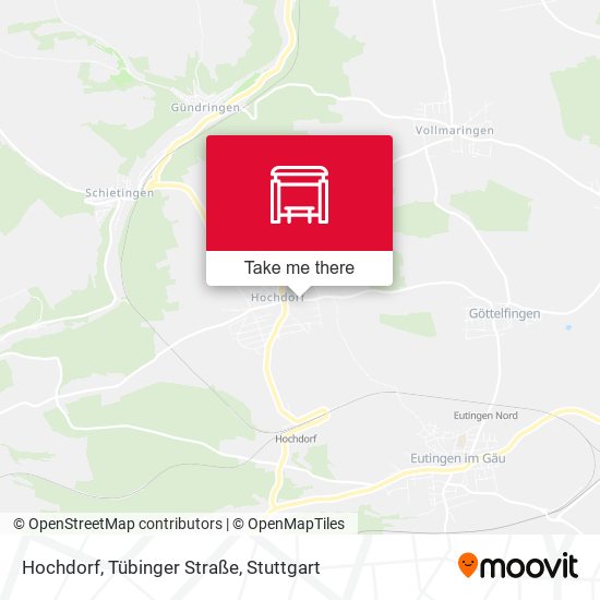 Hochdorf, Tübinger Straße map