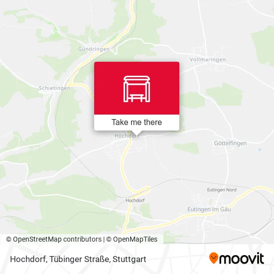 Карта Hochdorf, Tübinger Straße