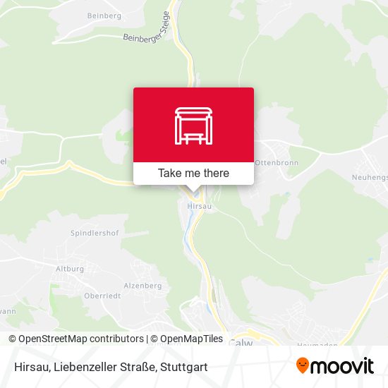 Hirsau, Liebenzeller Straße map