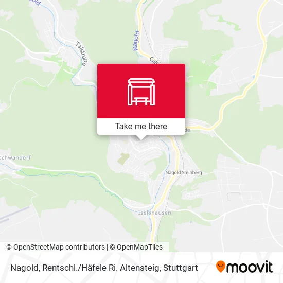 Карта Nagold, Rentschl. / Häfele Ri. Altensteig