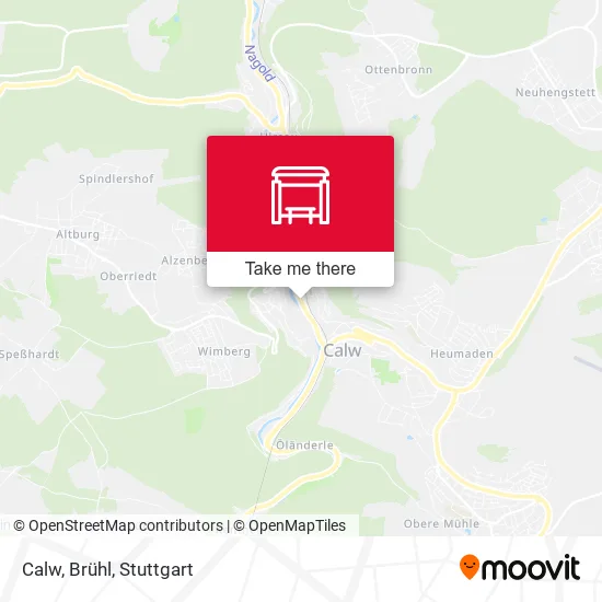 Карта Calw, Brühl