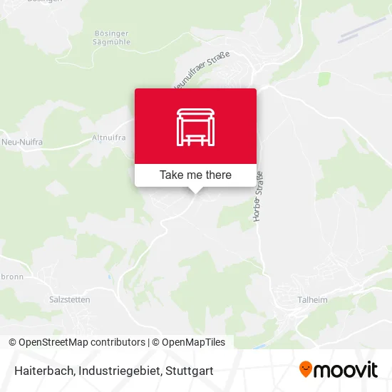 Карта Haiterbach, Industriegebiet