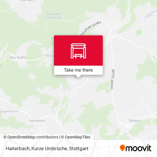 Карта Haiterbach, Kurze Umbrüche