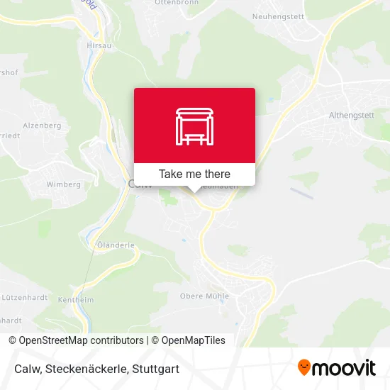Карта Calw, Steckenäckerle