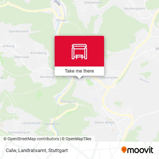 Карта Calw, Landratsamt