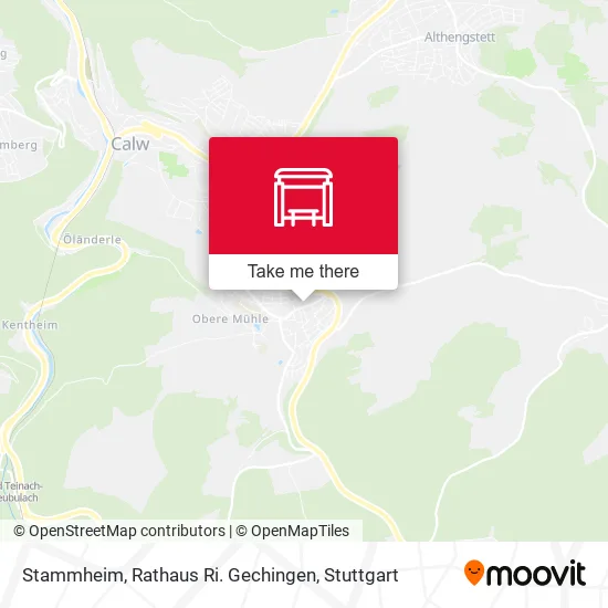 Карта Stammheim, Rathaus Ri. Gechingen
