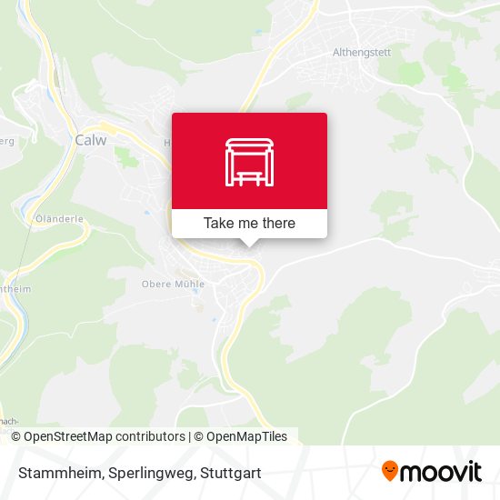 Stammheim, Sperlingweg map