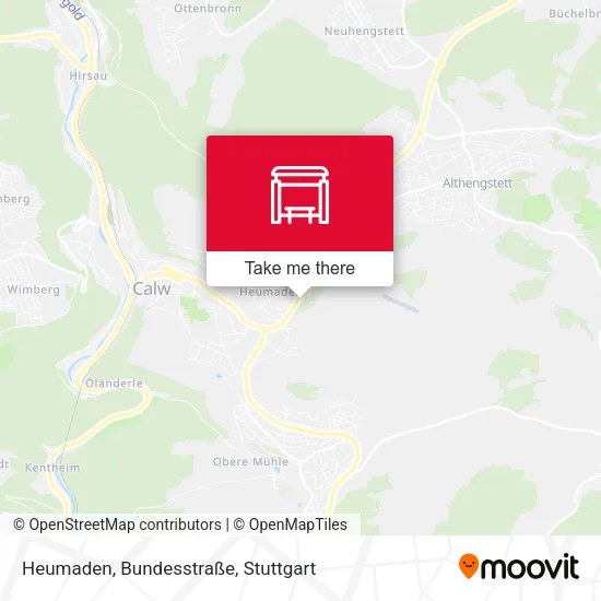 Карта Heumaden, Bundesstraße