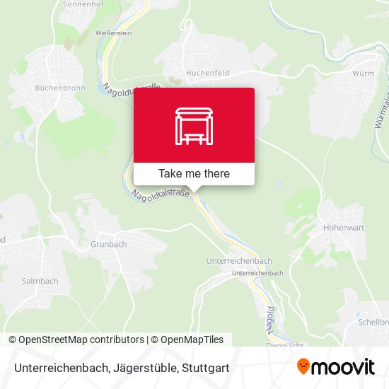 Карта Unterreichenbach, Jägerstüble