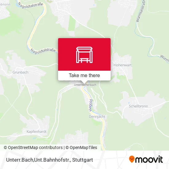 Карта Unterr.Bach,Unt.Bahnhofstr.