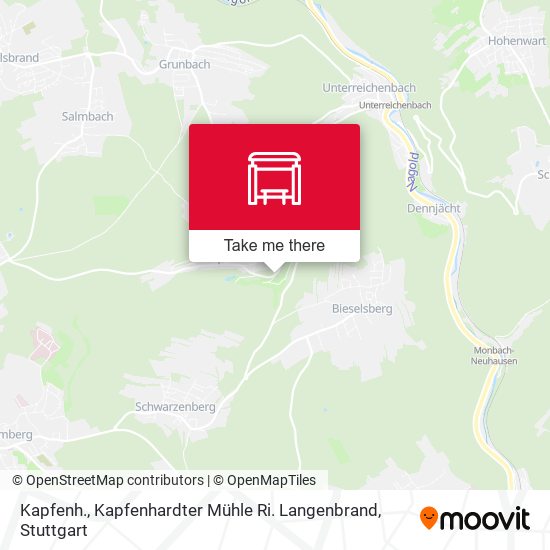 Kapfenh., Kapfenhardter Mühle Ri. Langenbrand map